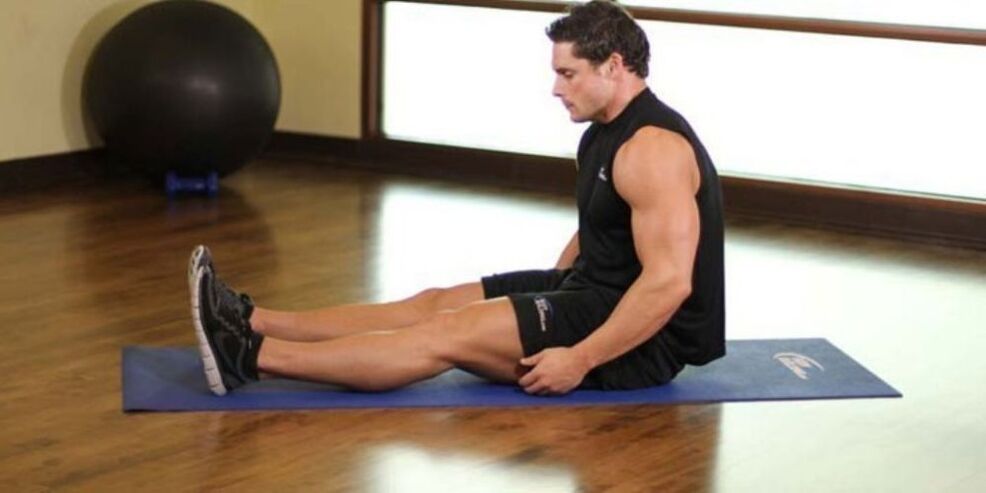 A man performing exercises to help relieve prostate inflammation